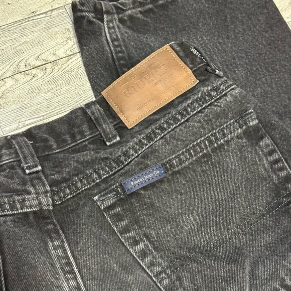 Riders by Lee | Black Straight Denim Jeans | 34x29 - Picture 4 of 9
